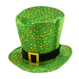 Maxbell St Patrick's Day Hat Green Top Hat for Festival Masquerade Stage Performance Style A