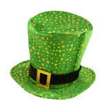 Maxbell St Patrick's Day Hat Green Top Hat for Festival Masquerade Stage Performance Style A