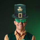 Maxbell St Patrick's Day Hat Green Top Hat for Festival Masquerade Stage Performance Style C