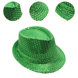 Maxbell St Patrick's Day Hat Green Top Hat for Festival Masquerade Stage Performance Style D