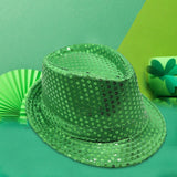 Maxbell St Patrick's Day Hat Green Top Hat for Festival Masquerade Stage Performance Style D