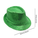 Maxbell St Patrick's Day Hat Green Top Hat for Festival Masquerade Stage Performance Style D