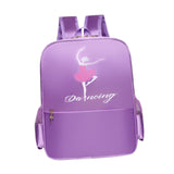 Maxbell Ballet Dance Backpack Casual Cute Dance Shoe Bag for Gymnastics Gift Dancing violet dancing