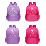 Maxbell Ballet Dance Backpack Casual Cute Dance Shoe Bag for Gymnastics Gift Dancing violet dancing