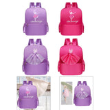 Maxbell Ballet Dance Backpack Casual Cute Dance Shoe Bag for Gymnastics Gift Dancing violet dancing