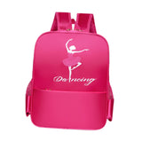 Maxbell Ballet Dance Backpack Casual Cute Dance Shoe Bag for Gymnastics Gift Dancing red dancing