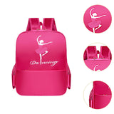 Maxbell Ballet Dance Backpack Casual Cute Dance Shoe Bag for Gymnastics Gift Dancing red dancing