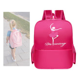 Maxbell Ballet Dance Backpack Casual Cute Dance Shoe Bag for Gymnastics Gift Dancing red dancing