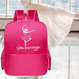 Maxbell Ballet Dance Backpack Casual Cute Dance Shoe Bag for Gymnastics Gift Dancing red dancing