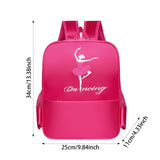 Maxbell Ballet Dance Backpack Casual Cute Dance Shoe Bag for Gymnastics Gift Dancing red dancing
