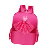 Maxbell Ballet Dance Backpack Casual Cute Dance Shoe Bag for Gymnastics Gift Dancing red lace
