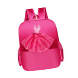 Maxbell Ballet Dance Backpack Casual Cute Dance Shoe Bag for Gymnastics Gift Dancing red lace