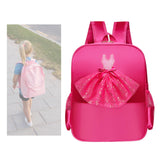 Maxbell Ballet Dance Backpack Casual Cute Dance Shoe Bag for Gymnastics Gift Dancing red lace