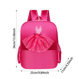 Maxbell Ballet Dance Backpack Casual Cute Dance Shoe Bag for Gymnastics Gift Dancing red lace