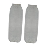 Maxbell Leather Welding Sleeves Elastic Cuffs Arm Protection Covers for Metalworking Gray