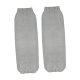 Maxbell Leather Welding Sleeves Elastic Cuffs Arm Protection Covers for Metalworking Gray