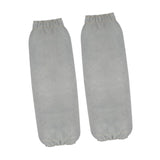 Maxbell Leather Welding Sleeves Elastic Cuffs Arm Protection Covers for Metalworking Gray