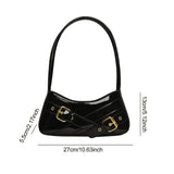 Maxbell Women Shoulder Bag Pouch Large Capacity Purse for Commuting Shopping Holiday Black