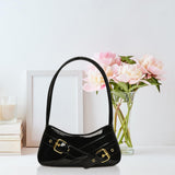 Maxbell Women Shoulder Bag Pouch Large Capacity Purse for Commuting Shopping Holiday Black