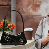 Maxbell Women Shoulder Bag Pouch Large Capacity Purse for Commuting Shopping Holiday Black