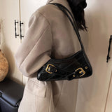 Maxbell Women Shoulder Bag Pouch Large Capacity Purse for Commuting Shopping Holiday Black