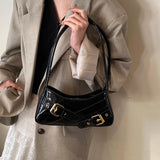 Maxbell Women Shoulder Bag Pouch Large Capacity Purse for Commuting Shopping Holiday Black