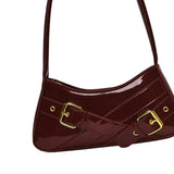 Maxbell Women Shoulder Bag Pouch Large Capacity Purse for Commuting Shopping Holiday Red