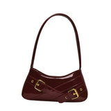 Maxbell Women Shoulder Bag Pouch Large Capacity Purse for Commuting Shopping Holiday Red