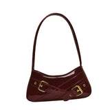 Maxbell Women Shoulder Bag Pouch Large Capacity Purse for Commuting Shopping Holiday Red