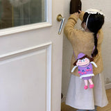 Maxbell Knit Doll Crossbody Bag Cute Handmade Crochet Shoulder Purse for Women Girls