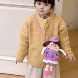 Maxbell Knit Doll Crossbody Bag Cute Handmade Crochet Shoulder Purse for Women Girls