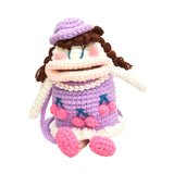 Maxbell Knit Doll Crossbody Bag Cute Handmade Crochet Shoulder Purse for Women Girls
