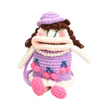 Maxbell Knit Doll Crossbody Bag Cute Handmade Crochet Shoulder Purse for Women Girls