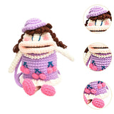 Maxbell Knit Doll Crossbody Bag Cute Handmade Crochet Shoulder Purse for Women Girls