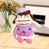 Maxbell Knit Doll Crossbody Bag Cute Handmade Crochet Shoulder Purse for Women Girls