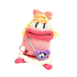 Maxbell Cute Doll Crossbody Bag Boho Phone Bag Knitted Bag for Vacation Beach Summer