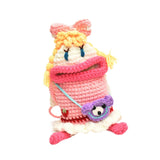 Maxbell Cute Doll Crossbody Bag Boho Phone Bag Knitted Bag for Vacation Beach Summer