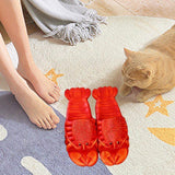 Maxbell Lobster Slippers for Men Women Kids Funny Animal Shoes for Beach Indoor Pool Red Color 24 25