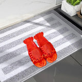 Maxbell Lobster Slippers for Men Women Kids Funny Animal Shoes for Beach Indoor Pool Red Color 24 25