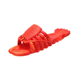 Maxbell Lobster Slippers for Men Women Kids Funny Animal Shoes for Beach Indoor Pool Red 36 37