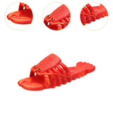Maxbell Lobster Slippers for Men Women Kids Funny Animal Shoes for Beach Indoor Pool Red 44 45