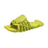 Maxbell Lobster Slippers for Men Women Kids Funny Animal Shoes for Beach Indoor Pool Green 24 25