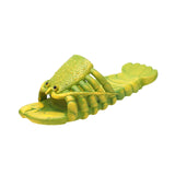 Maxbell Lobster Slippers for Men Women Kids Funny Animal Shoes for Beach Indoor Pool Green 32 33
