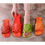 Maxbell Lobster Slippers for Men Women Kids Funny Animal Shoes for Beach Indoor Pool Green 32 33