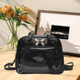 Maxbell Ita Bag PU Leather Women Backpack for Anime Dolls Display Shopping Halloween Black