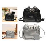 Maxbell Ita Bag PU Leather Women Backpack for Anime Dolls Display Shopping Halloween Black