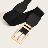 Maxbell Wide Elastic Belt Stretch with Buckle for Dress Accessories for Women Ladies