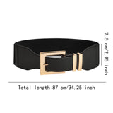 Maxbell Wide Elastic Belt Stretch with Buckle for Dress Accessories for Women Ladies