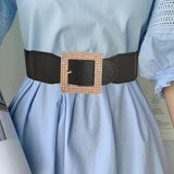 Maxbell Wide Belt for Women Versatile Stretchy Waist Cinch for Ladies Shopping Party