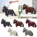 Maxbell Horse Shape Crossbody Bag PU Leather Casual Handbag for Work Shopping Travel Black